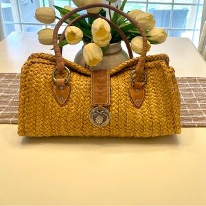 🏖️ Tommy Bahama Woven Straw Shoulder Bag 🏖️ Beach Vacation